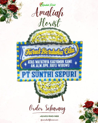Papan Bunga Duka di Mapanget