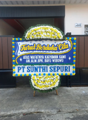 Papan Bunga Duka di Mapanget